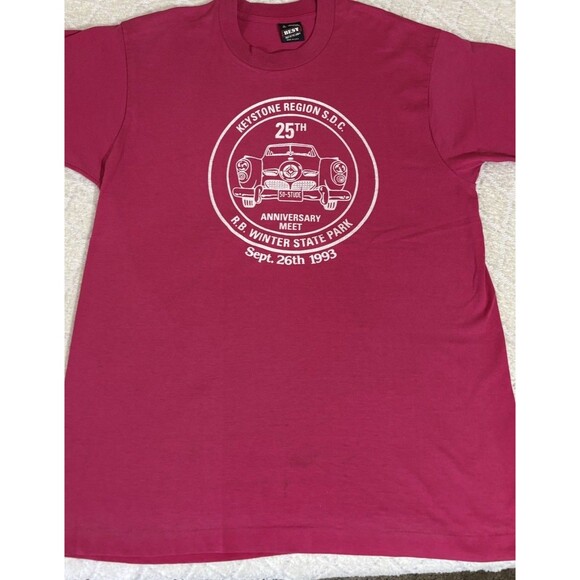 Vintage 1993 Keystone Region 25th Year Meet R.B Winter State Park Pa Tee Size L - Picture 3 of 11